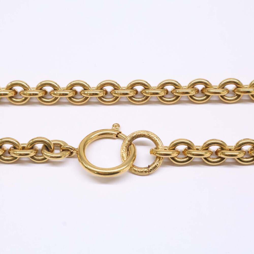 CHANEL Gold Logo Necklace - Picture 4 of 9